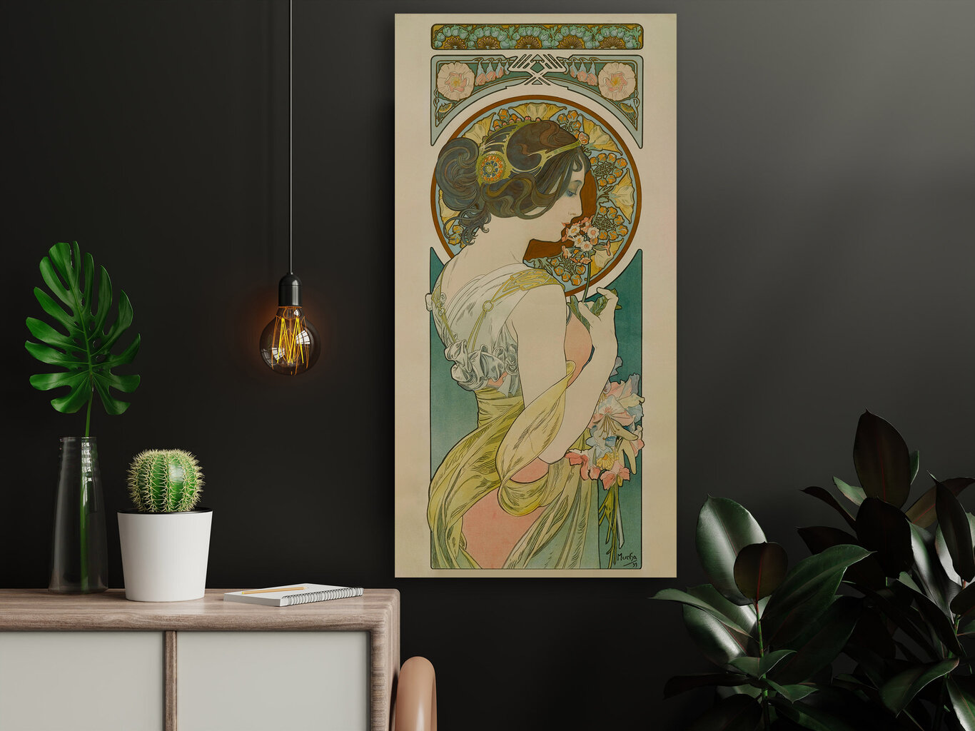 Jäljennös Primula, Alphonse Mucha, 1899 hinta ja tiedot | Taulut | hobbyhall.fi