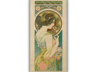 Jäljennös Primula, Alphonse Mucha, 1899 hinta ja tiedot | Taulut | hobbyhall.fi