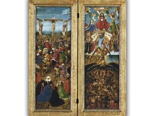 Jäljennös ristiinnaulittu; Lopullinen tuomio, Jan Van Eyck, 1426 hinta ja tiedot | Taulut | hobbyhall.fi