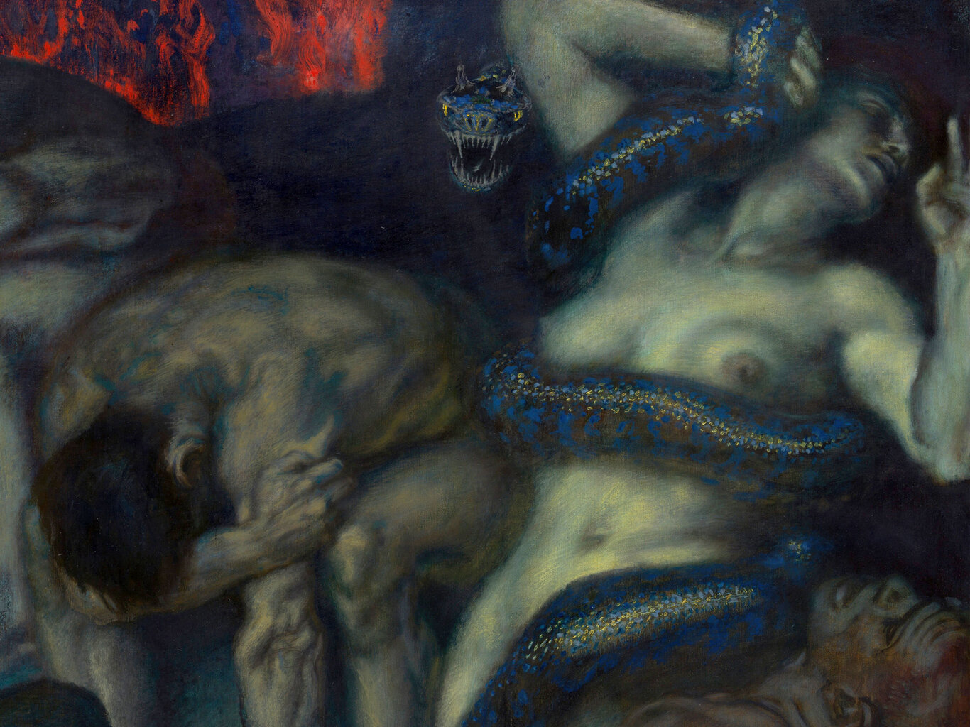 Jäljennös Inferno Franz von Stuck, 1908 hinta ja tiedot | Taulut | hobbyhall.fi