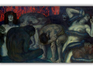 Jäljennös Inferno Franz von Stuck, 1908 hinta ja tiedot | Taulut | hobbyhall.fi