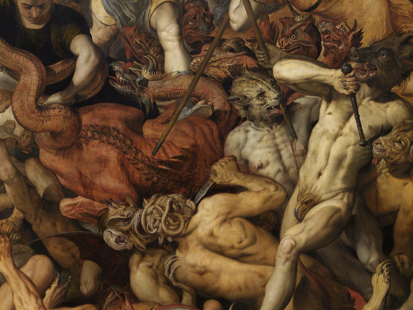 Jäljennös Langenneiden enkelien lankeemus, Frans Floris, 1554 hinta ja tiedot | Taulut | hobbyhall.fi