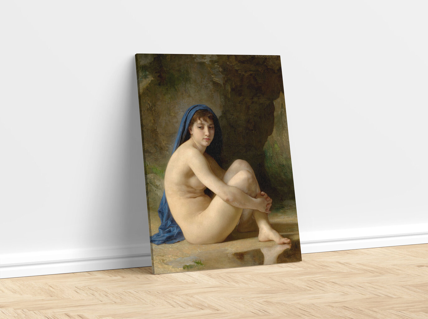 Jäljennös Istuminen alasti, William Bouguereau, 1884 hinta ja tiedot | Taulut | hobbyhall.fi