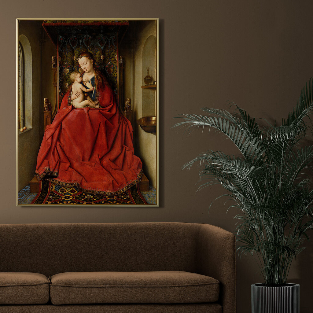 Jäljennös Madonna of Lucca, Jan van Eyck, 1437 hinta ja tiedot | Taulut | hobbyhall.fi