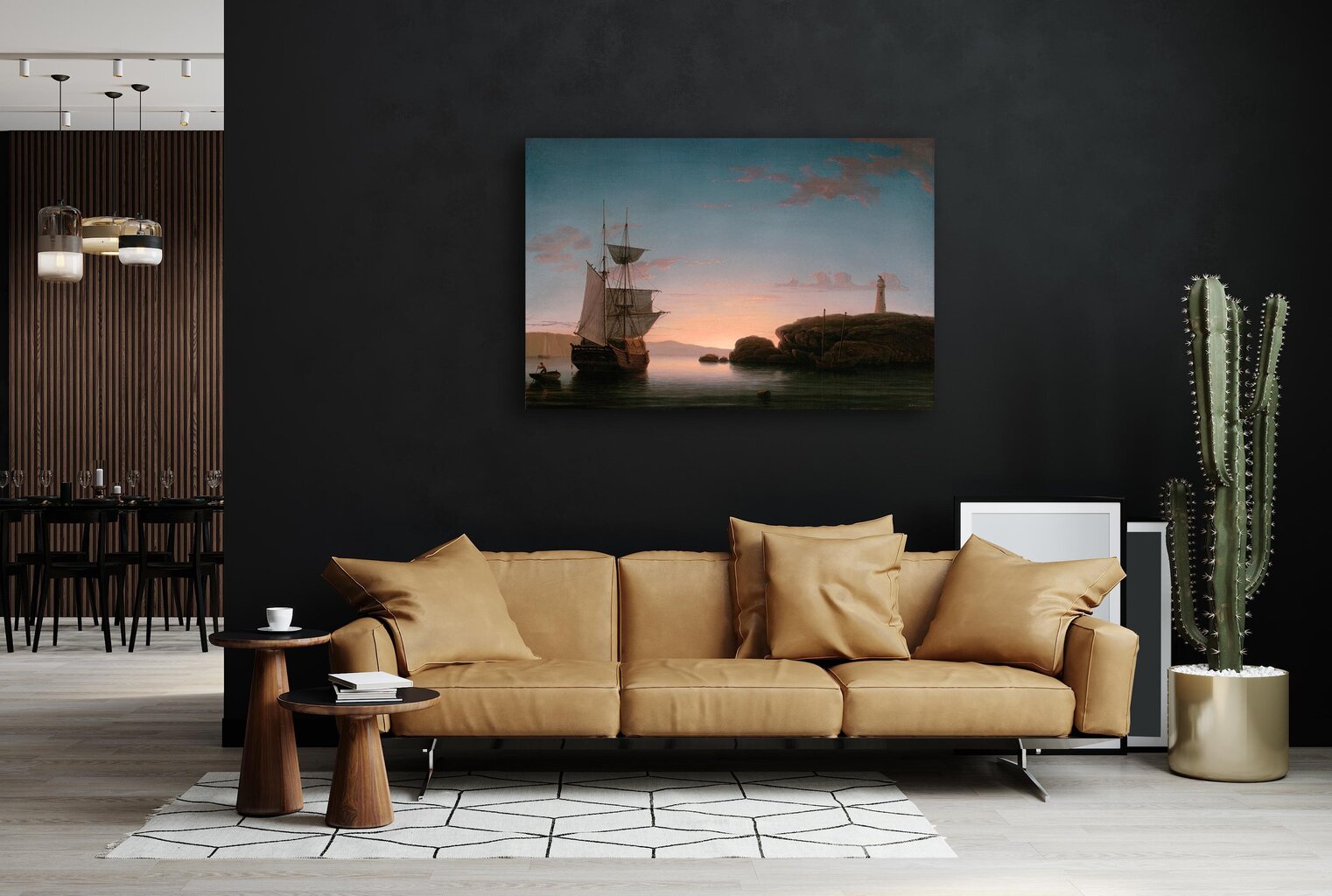 Jäljennös Lighthouse Camdenissa, Mainessa, Fitz Henry, 1851 hinta ja tiedot | Taulut | hobbyhall.fi