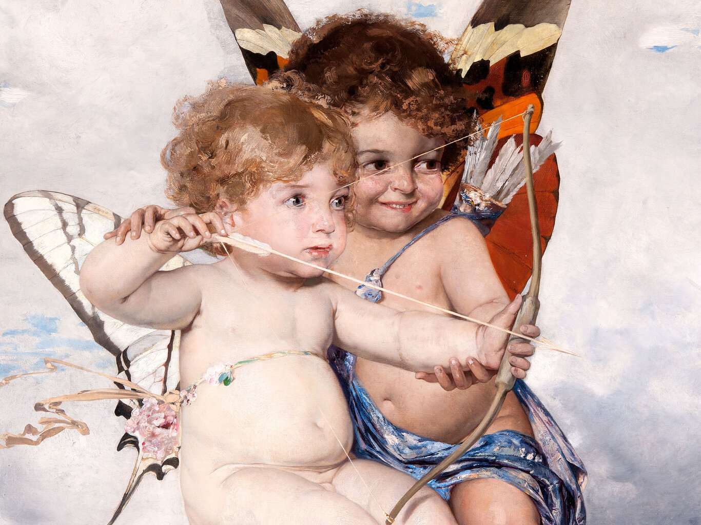 Jäljennös Cupids, Julius Kronberg, 1881 hinta ja tiedot | Taulut | hobbyhall.fi