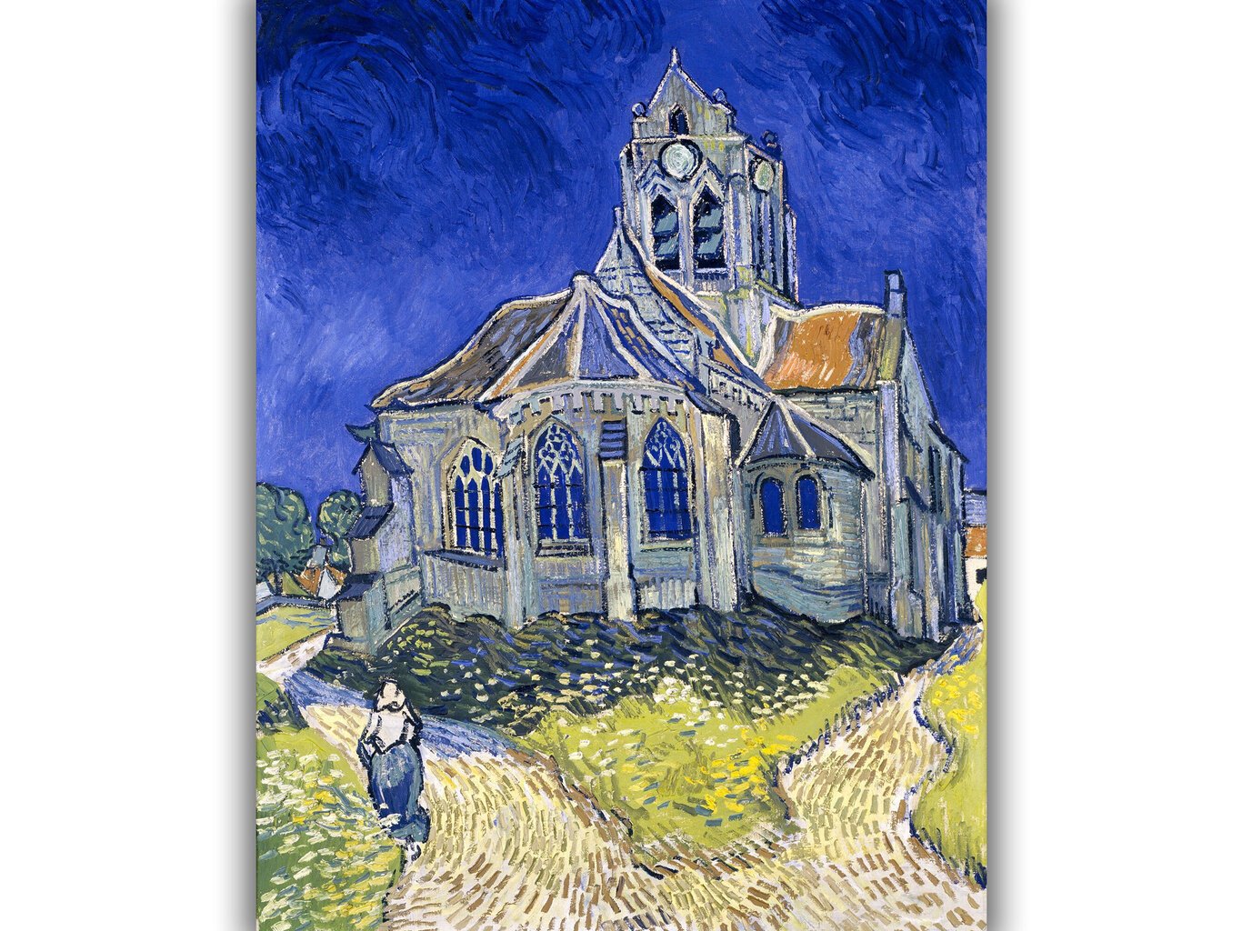 Jäljennös Auvers-sur-Oisen kirkko, Vincent van Gogh, 1890 hinta ja tiedot | Taulut | hobbyhall.fi