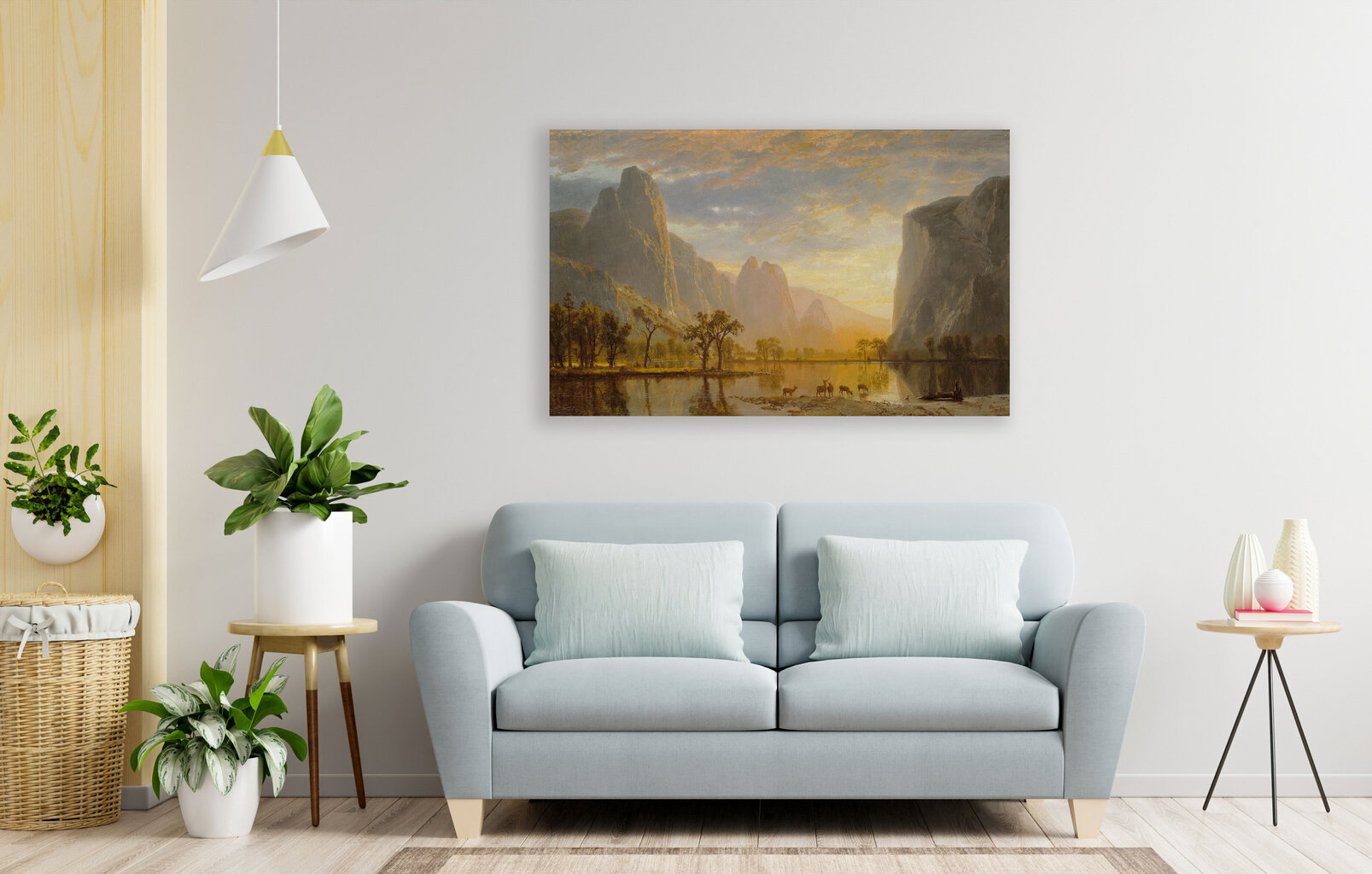 Jäljennös Yosemiten laaksossa, Albert Bierstadt, 1864 hinta ja tiedot | Taulut | hobbyhall.fi