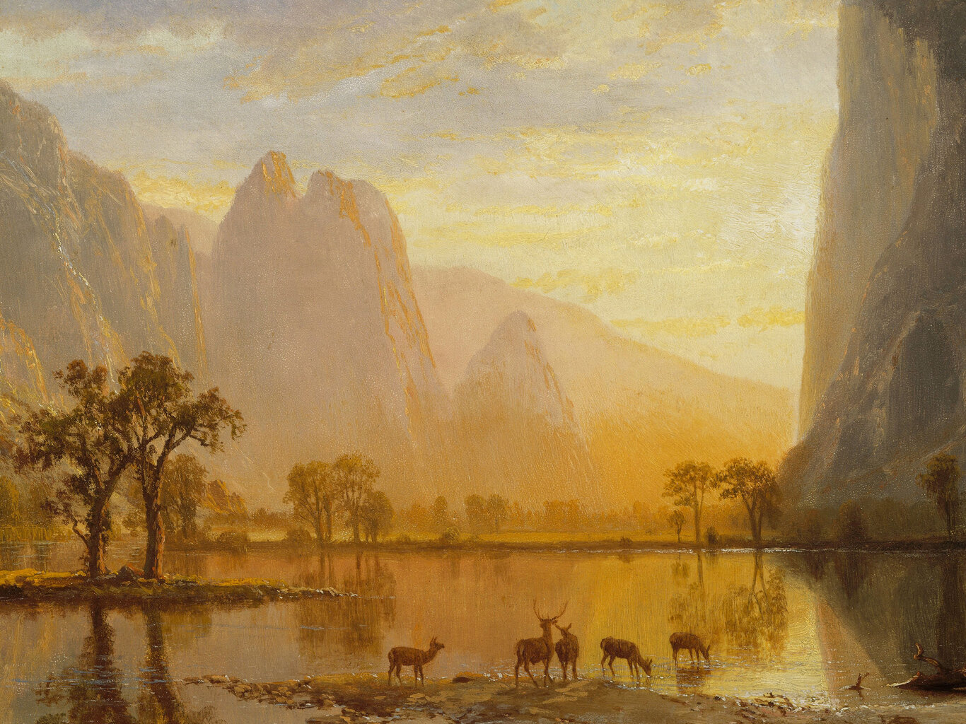 Jäljennös Yosemiten laaksossa, Albert Bierstadt, 1864 hinta ja tiedot | Taulut | hobbyhall.fi