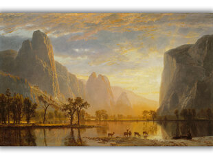 Jäljennös Yosemiten laaksossa, Albert Bierstadt, 1864 hinta ja tiedot | Taulut | hobbyhall.fi