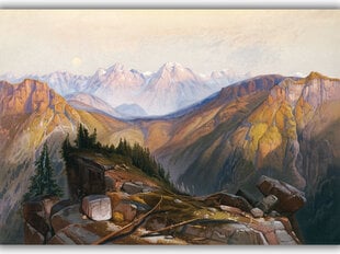 Jäljennös Yellowstonen alemman alueen, Thomas Moran, 1875 hinta ja tiedot | Taulut | hobbyhall.fi