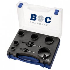 Poranterät HSS Bi-Metal sarja Bohrcraft adaptereilla LS 6 Elektro, 8 kpl. hinta ja tiedot | Käsityökalut | hobbyhall.fi