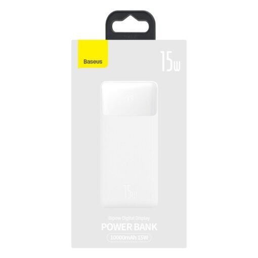 BASEUS Bipow Overseas Edition 15W (10 000 mAh) - Valkoinen hinta ja tiedot | Varavirtalähteet | hobbyhall.fi