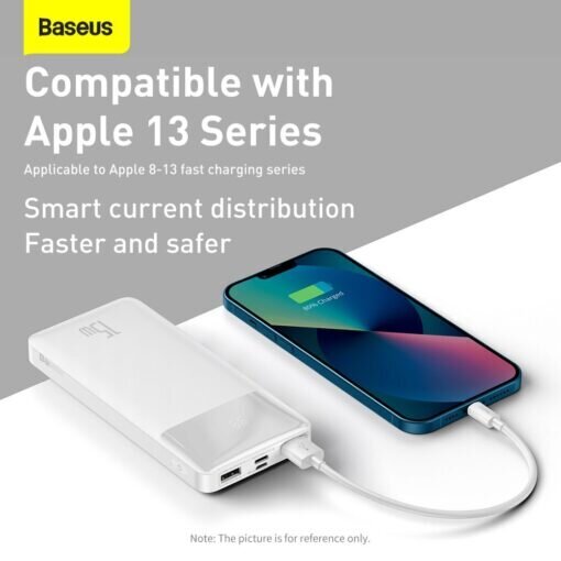 BASEUS Bipow Overseas Edition 15W (10 000 mAh) - Valkoinen hinta ja tiedot | Varavirtalähteet | hobbyhall.fi