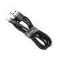 Baseus Cafule USB-A to Lightning-kaapeli 2.4A 1 m - Musta hinta ja tiedot | Puhelinkaapelit | hobbyhall.fi