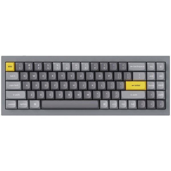 Näppäimistö Keychron Q7, Gateron G Pro Red Switch, harmaa, US hinta ja tiedot | Näppäimistöt | hobbyhall.fi