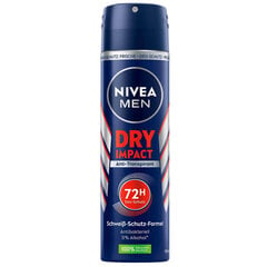 Kuivadeodorantti miehille, "Nivea Men Dry Impact 72h", 150 ml hinta ja tiedot | Deodorantit | hobbyhall.fi