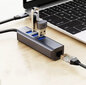 HUB USB-C Ethernet Gigabit RJ45 3x USB 3.0 hinta ja tiedot | Adapterit | hobbyhall.fi