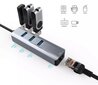 HUB USB-C Ethernet Gigabit RJ45 3x USB 3.0 hinta ja tiedot | Adapterit | hobbyhall.fi