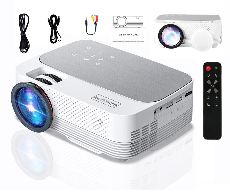Zenwire Q6 Full HD LED -projektori 720p 4000lm 2000: 1170 tuumaa hinta ja tiedot | Projektorit | hobbyhall.fi