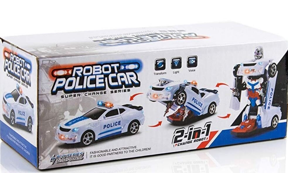 Poliisiauto Transformer hinta ja tiedot | Poikien lelut | hobbyhall.fi