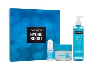 Neutrogena Hydro Boost Kit: Neutrogena Hydro Boost ihonpuhdistusaine, 200 + 50 ml + Supercharged Booster kosteuttava geeli, 30 ml hinta ja tiedot | Kasvojen puhdistusaineet | hobbyhall.fi