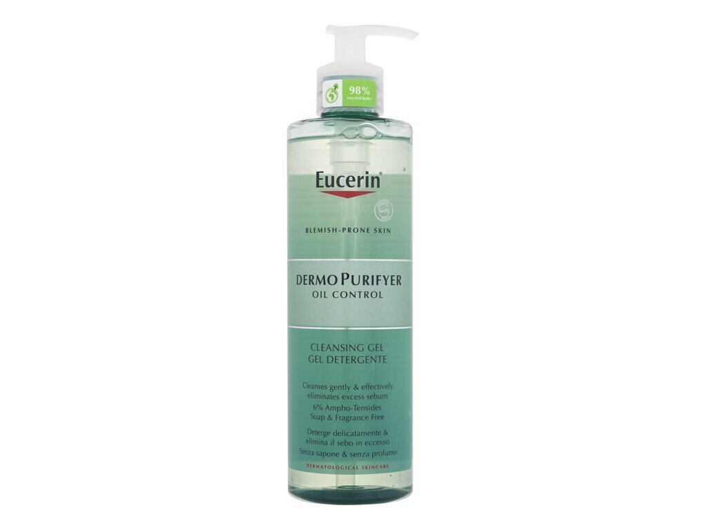 Kasvojen puhdistusgeeli Eucerin DermoPurifyer Oil Control Cleansing Gel, 400 ml hinta ja tiedot | Kasvojen puhdistusaineet | hobbyhall.fi