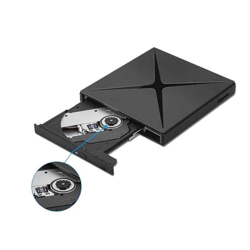 Ulkoinen kannettava DVD-CD-RW-asema USB-C USB 3.0 HUB Zenwire 4in1 SD-kortinlukija hinta ja tiedot | Levyasemat | hobbyhall.fi