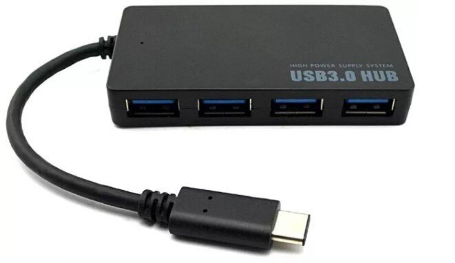USB-C-keskitin Zenwire 4x USB 3.0 hinta ja tiedot | Adapterit | hobbyhall.fi