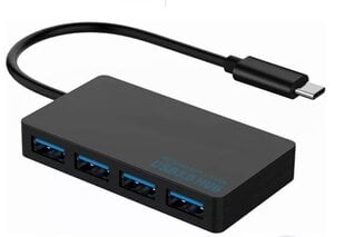 USB-C-keskitin Zenwire 4x USB 3.0 hinta ja tiedot | Adapterit | hobbyhall.fi