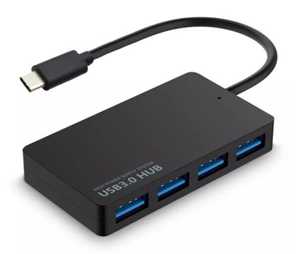 USB-C-keskitin Zenwire 4x USB 3.0 hinta ja tiedot | Adapterit | hobbyhall.fi