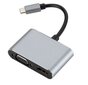 USB-C 2W1 -sovitin HDMI 4K VGA M1 hinta ja tiedot | Adapterit | hobbyhall.fi