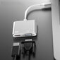 USB-C 2W1 -sovitin HDMI 4K VGA M1 hinta ja tiedot | Adapterit | hobbyhall.fi