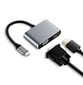 USB-C 2W1 -sovitin HDMI 4K VGA M1 hinta ja tiedot | Adapterit | hobbyhall.fi