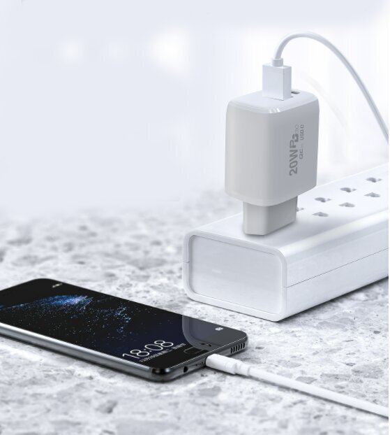 USB C Cube Quick Charge 20W hinta ja tiedot | Puhelimen laturit | hobbyhall.fi