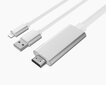 Adapteri Lightning HDMI FHD USB-kaapeli iPhone iPadille hinta ja tiedot | Adapterit | hobbyhall.fi