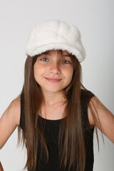 Tyttöjen hattu, valkoinen 54 cm hinta ja tiedot | Tyttöjen hatut, huivit ja käsineet | hobbyhall.fi