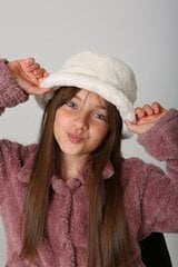 Tyttöjen hattu, valkoinen 54 cm hinta ja tiedot | Tyttöjen hatut, huivit ja käsineet | hobbyhall.fi