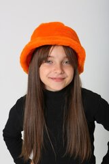 Tyttöjen hattu, oranssi 54 cm hinta ja tiedot | Tyttöjen hatut, huivit ja käsineet | hobbyhall.fi