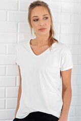 Naisten T-paita, valkoinen L hinta ja tiedot | Naisten T-paidat | hobbyhall.fi