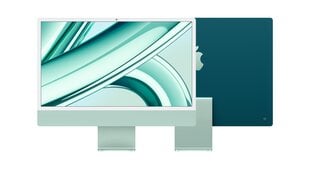 iMac 24” 4.5K Retina, Apple M3 8C CPU, 10C GPU/8GB/256GB SSD/Green/SWE - MQRN3KS/A hinta ja tiedot | Pöytätietokoneet | hobbyhall.fi