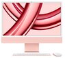 iMac 24” 4.5K Retina, Apple M3 8C CPU, 10C GPU/8GB/256GB SSD/Pink/SWE - MQRT3KS/A hinta ja tiedot | Pöytätietokoneet | hobbyhall.fi
