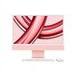 iMac 24” 4.5K Retina, Apple M3 8C CPU, 8C GPU/8GB/256GB SSD/Pink/INT - MQRD3ZE/A hinta ja tiedot | Pöytätietokoneet | hobbyhall.fi