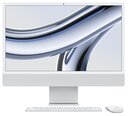 iMac 24” 4.5K Retina, Apple M3 8C CPU, 8C GPU/8GB/256GB SSD/Silver/RUS - MQR93RU/A
