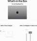 MacBook Pro 14" Apple M3 8C CPU, 10C GPU/8GB/1TB SSD/Silver/INT - MR7K3ZE/A hinta ja tiedot | Kannettavat tietokoneet | hobbyhall.fi