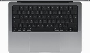 MacBook Pro 14" Apple M3 8C CPU, 10C GPU/8GB/1TB SSD/Silver/RUS - MR7K3RU/A hinta ja tiedot | Kannettavat tietokoneet | hobbyhall.fi