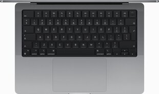 MacBook Pro 14" Apple M3 8C CPU, 10C GPU/8GB/512GB SSD/Space Gray/INT - MTL73ZE/A hinta ja tiedot | Kannettavat tietokoneet | hobbyhall.fi