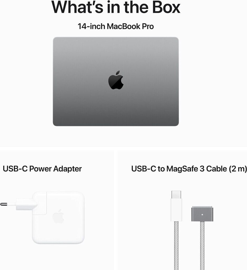 MacBook Pro 14" Apple M3 Max 14C CPU, 30C GPU/36GB/1TB SSD/Silver/INT - MRX83ZE/A hinta ja tiedot | Kannettavat tietokoneet | hobbyhall.fi