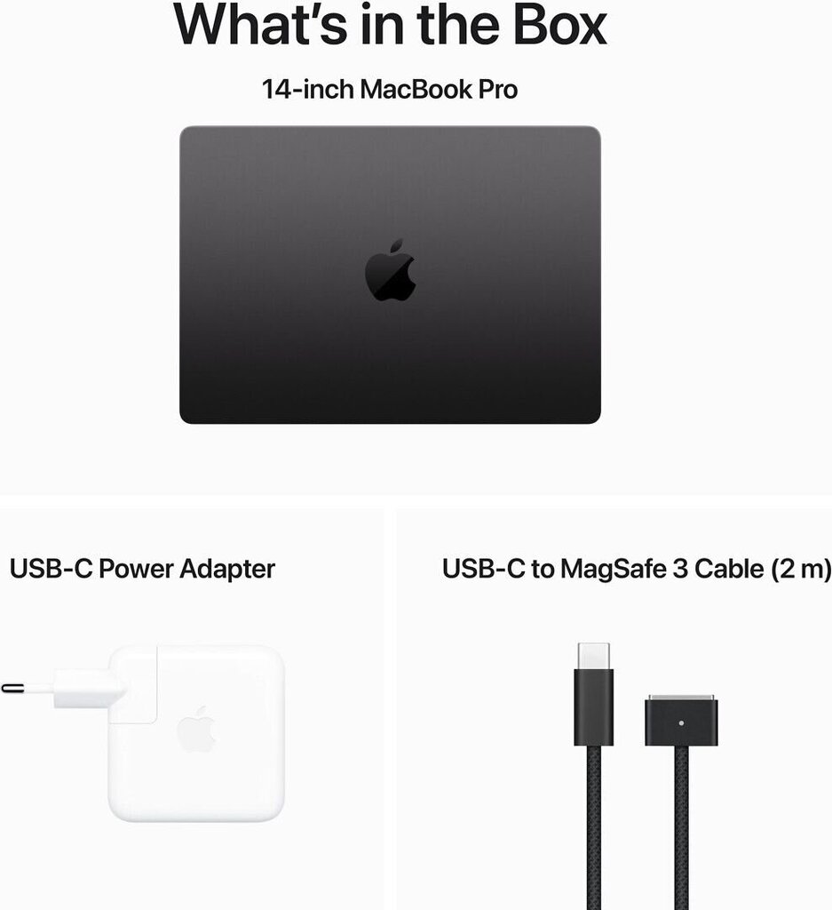 MacBook Pro 14" Apple M3 Max 14C CPU, 30C GPU/36GB/1TB SSD/Space Black/RUS - MRX53RU/A hinta ja tiedot | Kannettavat tietokoneet | hobbyhall.fi