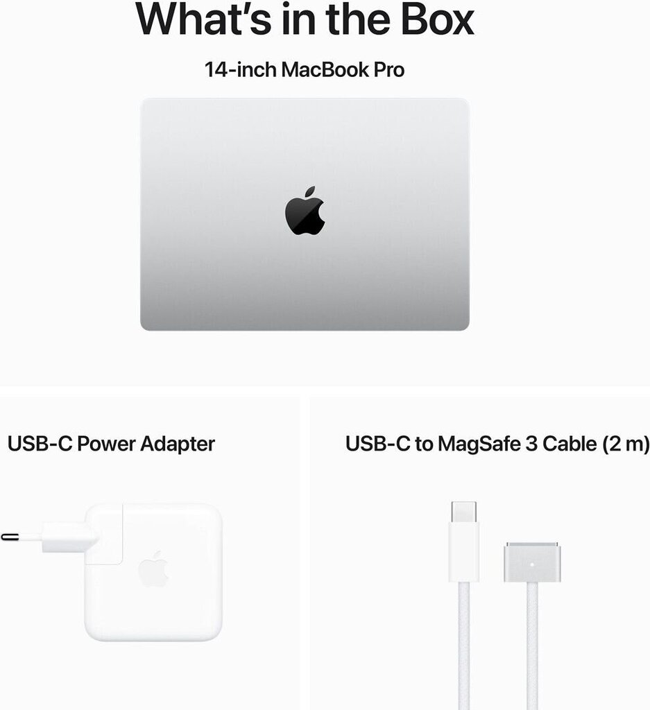 MacBook Pro 16" Apple M3 Max 14C CPU, 30C GPU/36GB/1TB SSD/Silver/INT - MRW73ZE/A hinta ja tiedot | Kannettavat tietokoneet | hobbyhall.fi